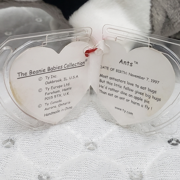 Rare Vintage Ty Beanie Baby ANTS  The Anteater with Tag Errors -1997 - Picture 4 of 8